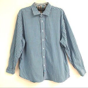 Nick Graham modern fit plaid button down shirt XXL‎